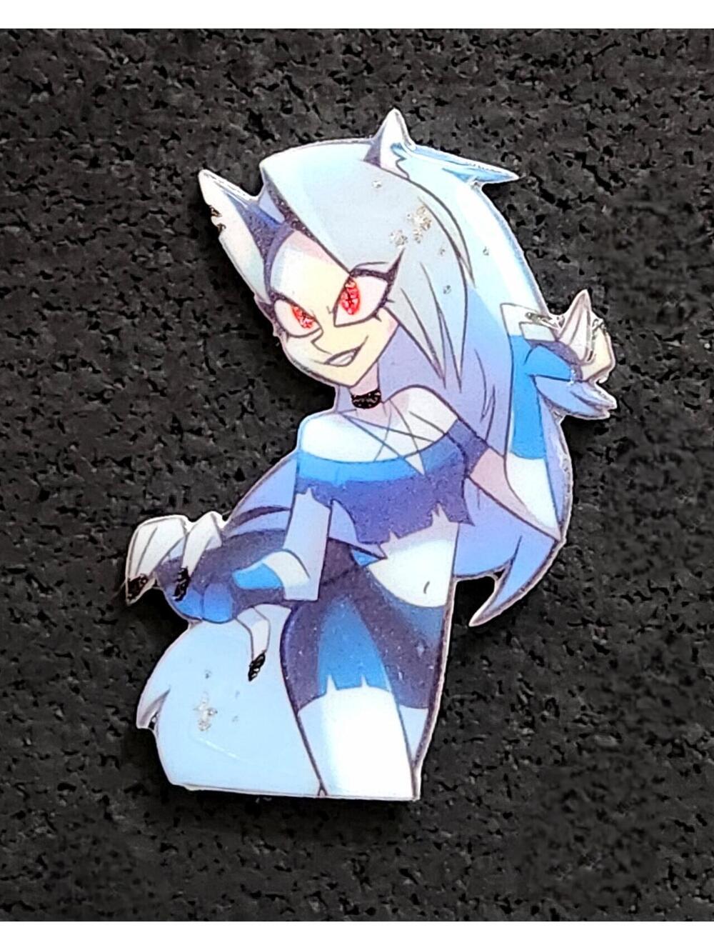 Loona glitter pin  - Helluva Boss